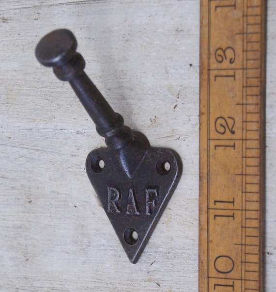 Buy RAF ARTS & CRAFTS Cast Iron Double Coat Hook Antique Style Rustic  Industrial Hooks Pack of 1 or 5 Royal Air Force Online in India 
