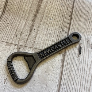 Cast Iron Bottle Opener/Wall Mounted/Heavy/Rustic/Antiqued/NEWCASTLE BROWN ALE Cast Iron Bottle Opener/Wall Mounted/Heavy/Rustic/Antiqued/NEWCASTLE BROWN ALE