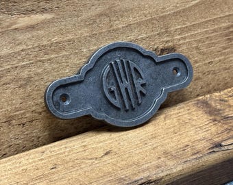 GWR Cast Iron Room Door Plaque, Sign, Rustic, Vintage Style, Industrial, Great Western Railway, Train