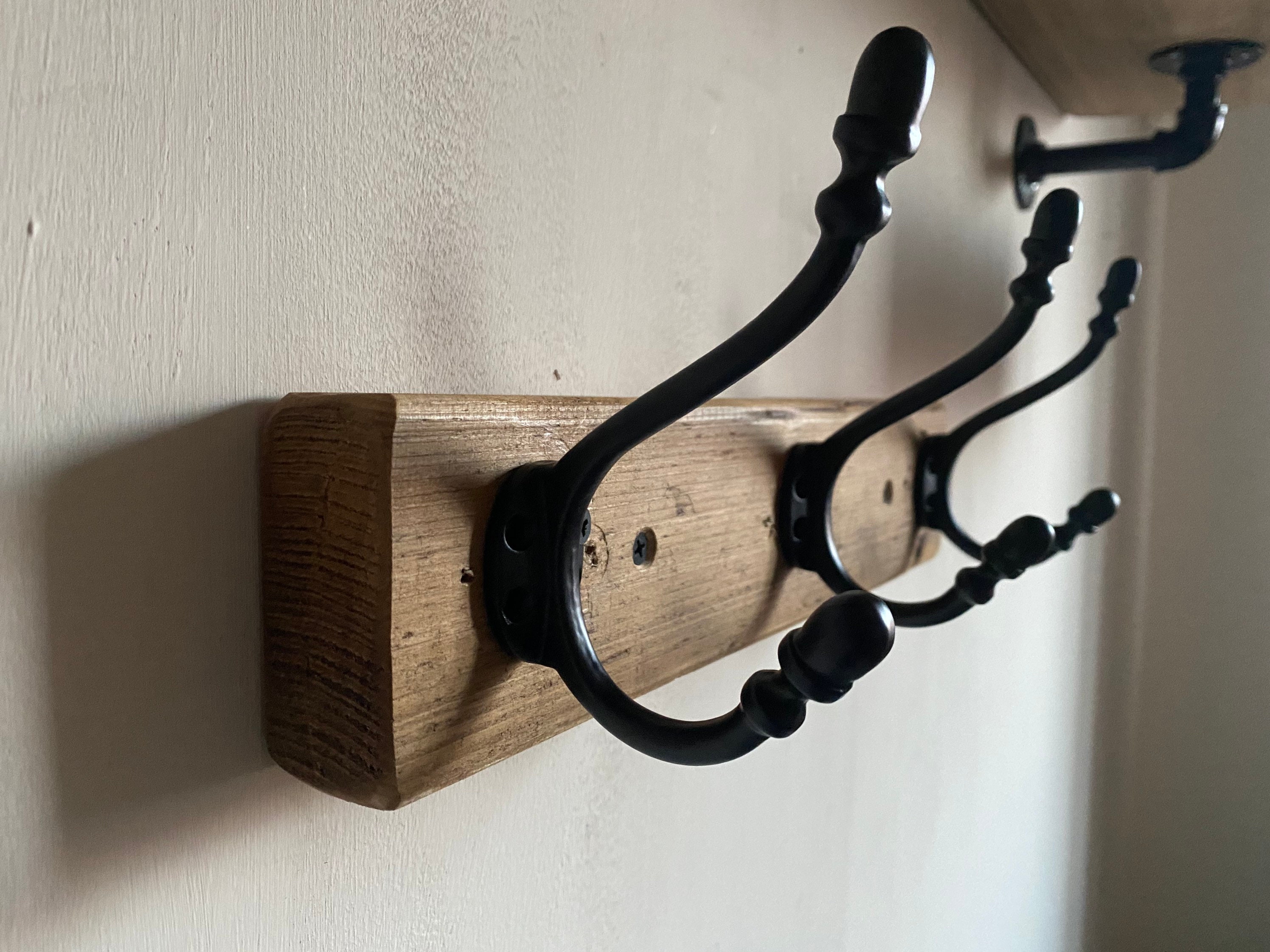 100cm Lengths \\ Made From Reclaimed Wood and Cast Iron \\ Wax Finish \\ Home \\ Anchor \\ Handmade Rustic Coat Rack \\ 30cm 100cm Lengths \\ Made From Reclaimed Wood and Cast Iron \\ Wax Finish \\ Home \\ Anchor \\ Handmade Rustic Coat Rack \\ 30cm