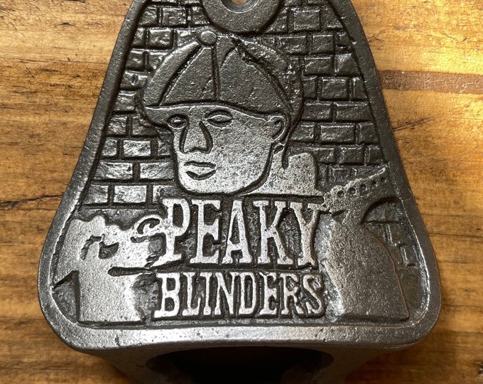 PEAKY BLINDERS \ Cast Iron Wall Mounted Bottle Opener \ Vintage Style Home Bar