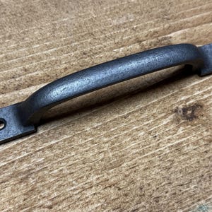 LARGE D HANDLE \ 185mm Cast Iron Door Pull Sash Handle \ Rustic Industrial Drawer Knob \ Pack of 1 or 10