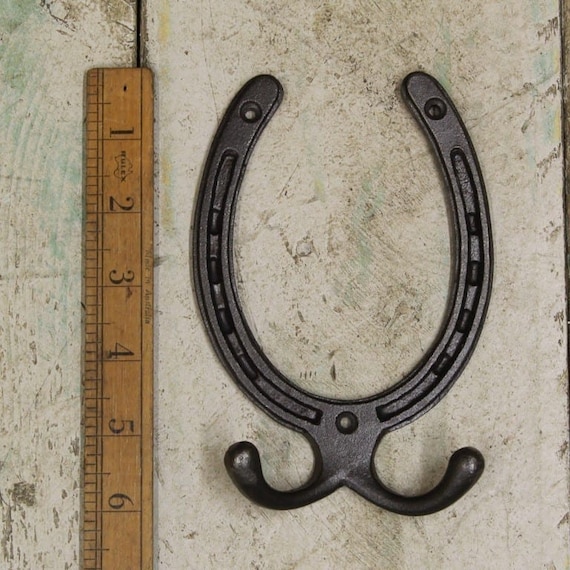 Buy HORSESHOE Cast Iron Double Coat Hook Antique Style Rustic Industrial  Hooks Online in India 