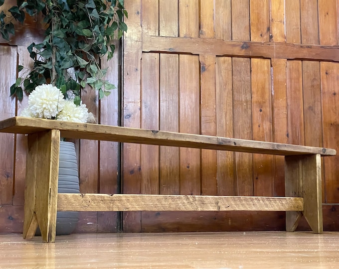 Rustic and Reclaimed 6ft Bench \ Hall Table Seating Bench \ Refectory Stool
