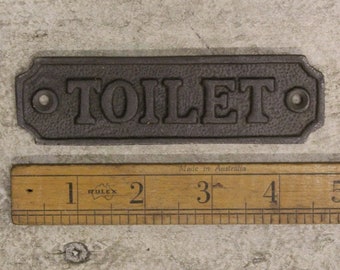 TRADE Pack of 10 \ TOILET \ Cast Iron Door Plaque Sign \\ Bar \\ Hotel \\ Pub \\ Antique \\ Vintage
