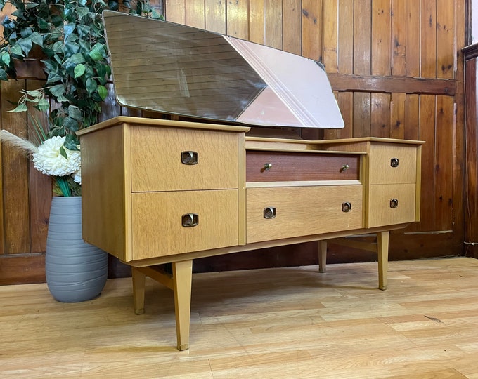 Retro Mid Century Teak Dressing Table by Limelight \ Sideboard Storage