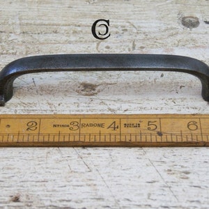 LARGE D HANDLE \ 185mm Cast Iron Door Pull Sash Handle \ Rustic Industrial Drawer Knob \ Pack of 1 or 10