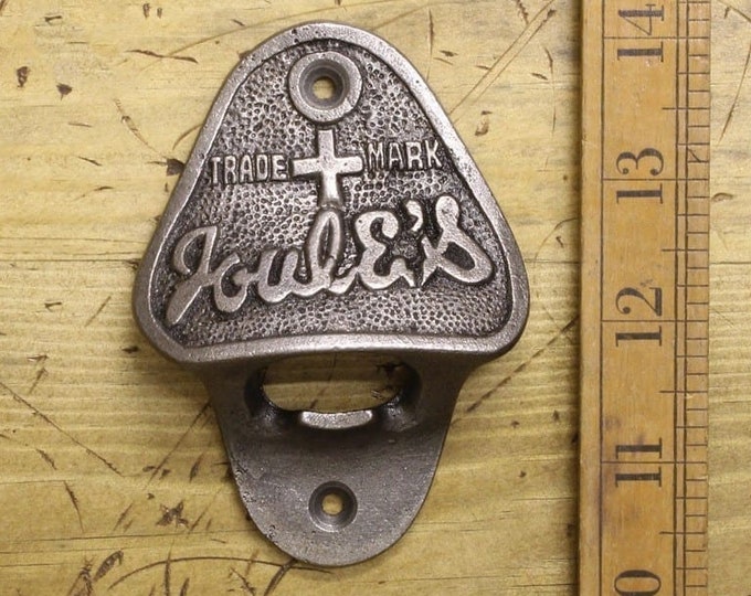 JOULE’S \ Cast Iron Wall Mounted Bottle Opener \ Vintage Style Home Bar