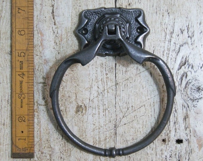 BALMORAL \ Antique Style Towel Ring \ Curtain Holder \ Rustic Industrial Homeware and Decor \