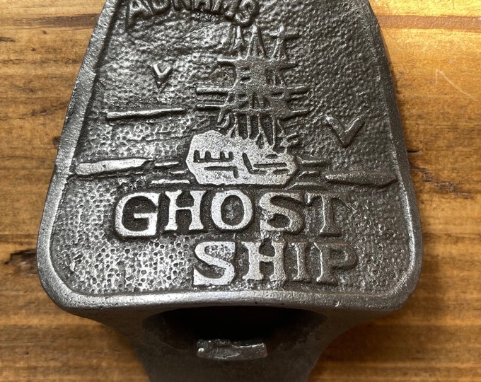 ADNAMS GHOST SHIP \ Cast Iron Wall Mounted Bottle Opener \ Vintage Style Home Bar