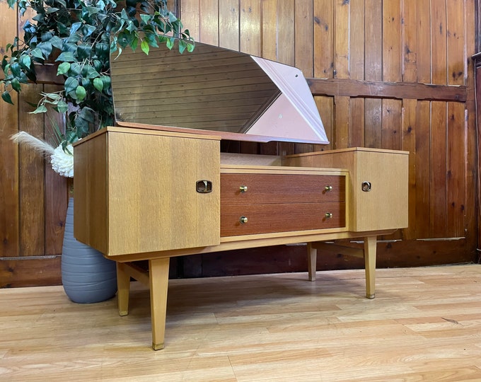 Retro Mid Century Teak Dressing Table by Limelight \ Sideboard Storage