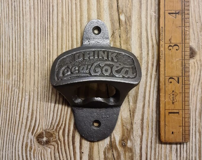 TRADE Pack of 10 \ COCA COLA \ Cast Iron Wall Mounted Bottle Opener \\ Bar \\ Hotel \\ Pub \\ Antique \\ Vintage