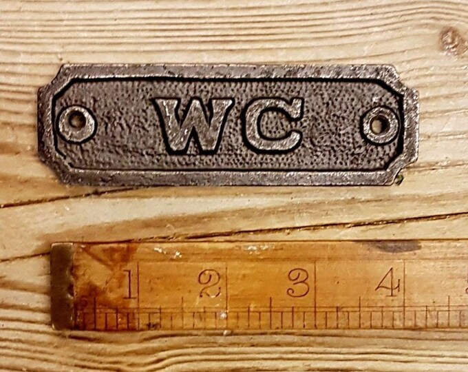 TRADE Pack of 10 \ WC \ Cast Iron TOILET Door Plaque Sign \\ Bar \\ Hotel \\ Pub \\ Antique \\ Vintage