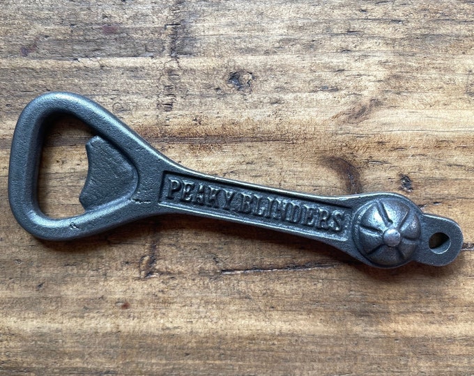 PEAKY BLINDERS \ Cast Iron Hand Held  Bottle Opener \ Vintage Style Home Bar \ Key Ring