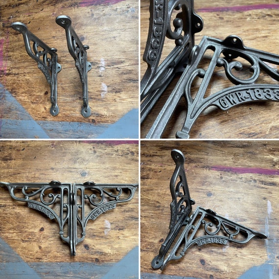 PAIR GWR 1833 Cast Iron Shelf Brackets Vintage & Antique Etsy UK