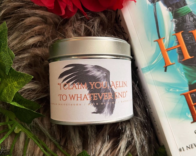 Rowan Whitethorn \ Throne of Glass / Soy Wax Candle / Gift / Candle