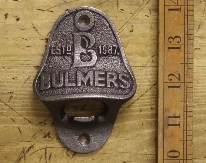 BULMERS \\ Cast Iron Wall Mounted Bottle Opener \ Vintage Style Home Bar