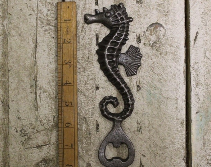 SEAHORSE \\ Cast Iron Bottle Opener \\ Bar \\ Hotel \\ Pub \\ Antique \\ Vintage \\ gift \\ Home Bar \\