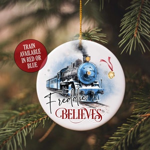 Christmas ornament with train