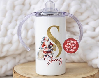 Christmas Sippy Cup, 12oz Personalised Children's Tumbler, Stocking Filler, Christmas Eve Box