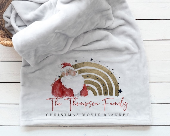 Personalised christmas blanket hotsell