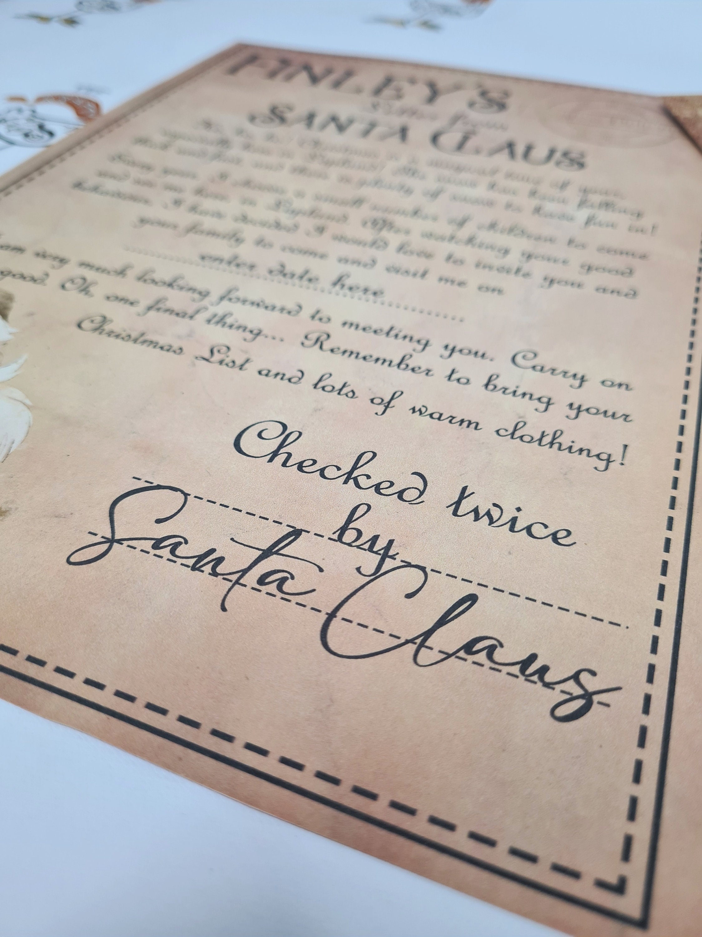 LAPLAND INVITE Personalised Invitation to Lapland UK Etsy