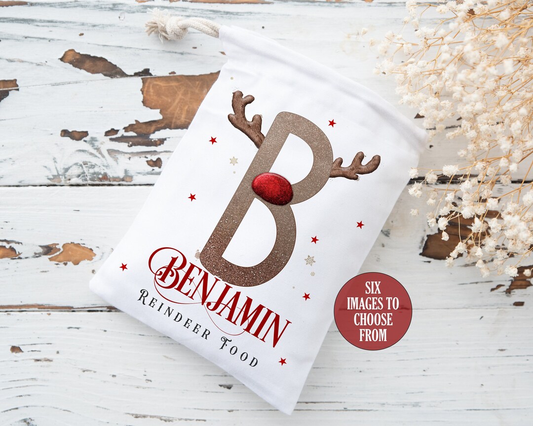 Personalised Magic Reindeer Food Bag, Christmas Eve Box, Magical