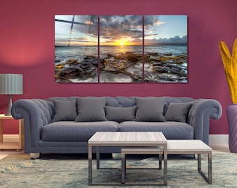 Sea View Mega Size Glass Printing Wall Art For Big Walls Modern Decor Idea For Your House And Office Natural And Vivid Home Decor