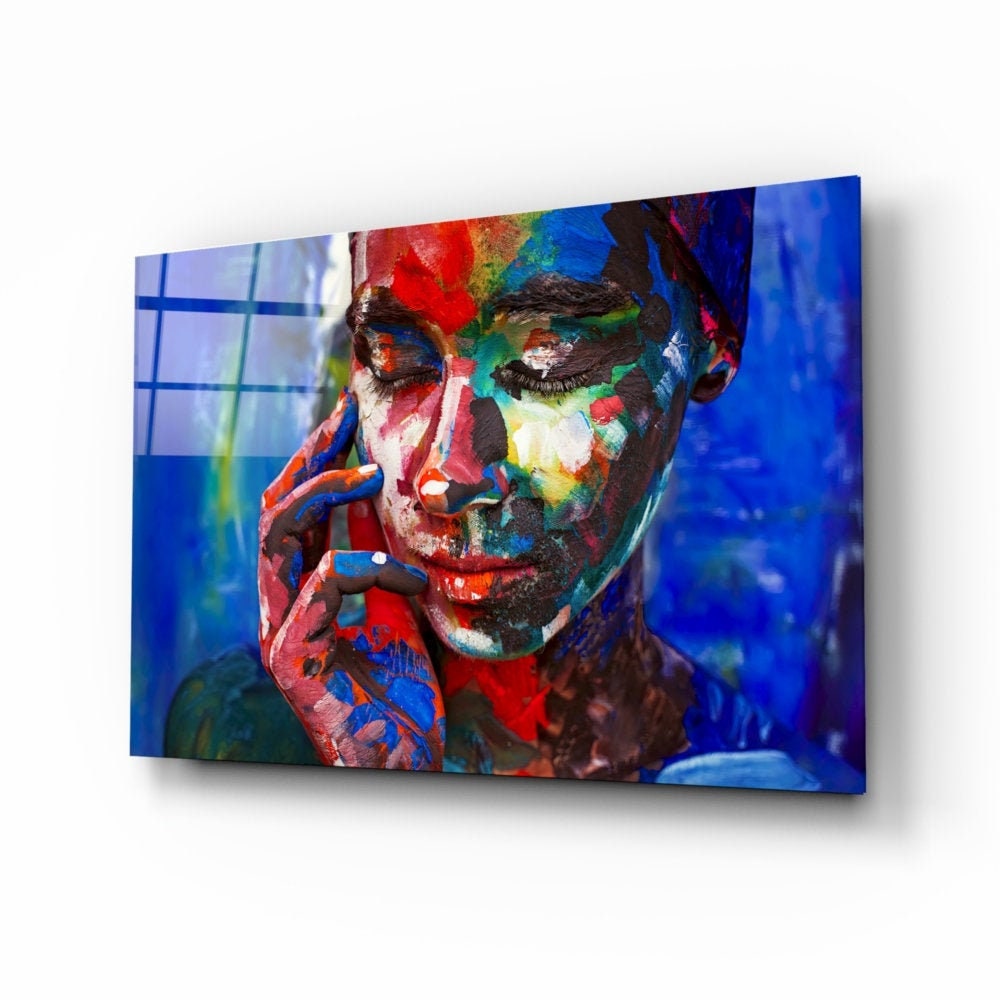 Female Glass Printing Wall Art Modern Decor Ideas For Your House And Office Natural And Vivid Home Wall Decor Housewarming Gift