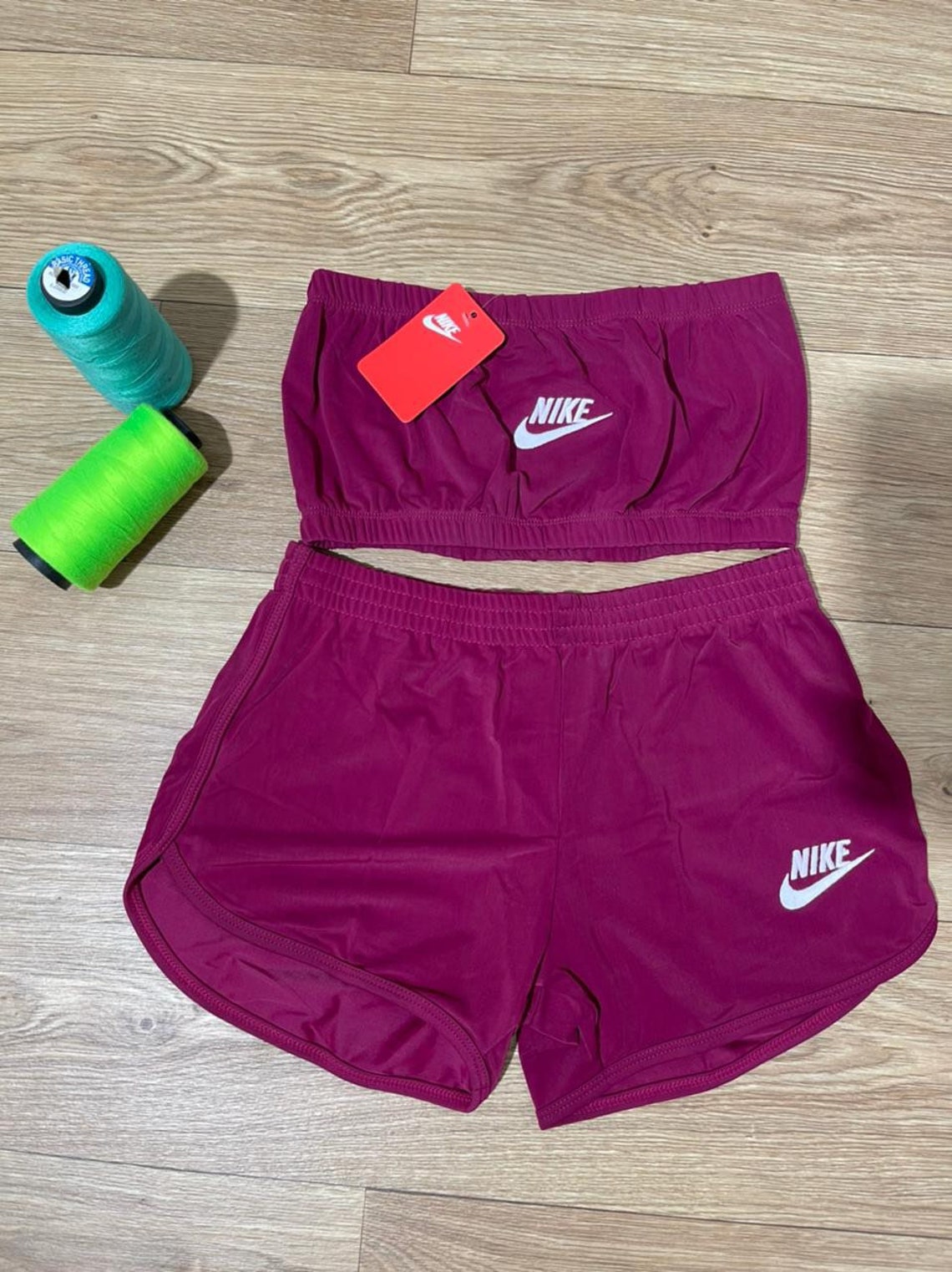 blue nike set womens