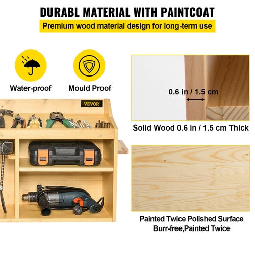 Power Tool Organizer Drill Wall Tool shops Holder 5 Slots 4-shelf Wall Mounted
