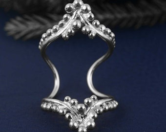 Adjustable Sterling Silver Arthritis Splint Ring, EDS Support