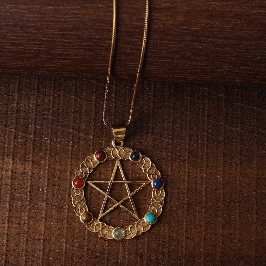 Chakras Necklace Indian Hinduism Prayer Beads Choker Long Etsy