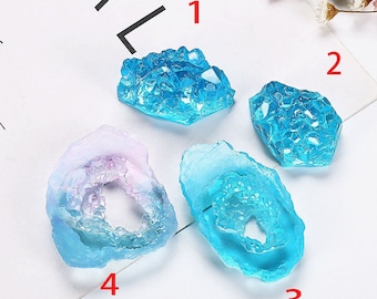 Unregelmäßiger Kristall Anhänger Silikonform Kristall Cluster OrnamentForm,Halskette Resin Form Handarbeit Schmuck Epoxidform diy Basteln,GJ94
