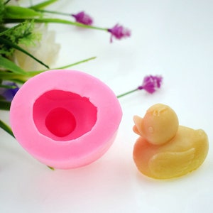 3D Small Duck mold Cute Duck Silicone Mold Duck soap mold Animal Resin Mold, Plaster Candle Chocolate Candy epoxy mold,DIY Crafts Mold,GJ213