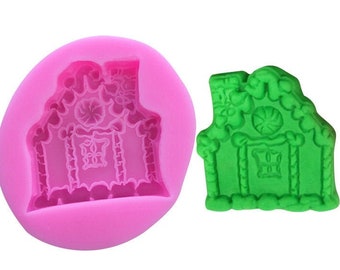 Fairy door Resin Mold Fairy Door Silicone Mold Handmade fondant mould diy crafts mould,Cake decorating Chocolate Candy Epoxy Resin Mold,G126