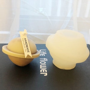 Planet Silicone Mold Earth spherical candle mold beeswax candle making Resin Epoxy mold Scented Plaster DIY Handmade Candle Crafts,GJ423