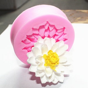 3D Lotus Flower Silicone Mold Flower resin mold For Fondant Chocolate Cake Decoration Mold Jewelry Aromatherapy plaster UV Epoxy Mold G384
