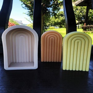 Sector Silicone Mold Twisted Geometric Abstractc Mold Candle Making DIY Plaster Cement Mold UV Resin Epoxy Casting bohemia Home Decor,J8