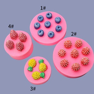 Berry Silicone Mold MIni fruit Mold for Chocolate Fondant Candy making Plaster Candle Soap Resin Epoxy Jewelry Making Cake Decor mold,G448