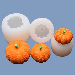 3D Citrouille Silicone Moule Halloween Citrouille Moule Savon Cire Bougie résine époxy moule bricolage moule, moule à bijoux, moule de décoration de vacances, G426