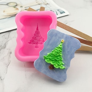 Christmas Tree Soap Silicone Mold Christmas Soap Making Wax Candle Mold chocolate Making Resin epoxy mold Handmade gift soap supplies,G553