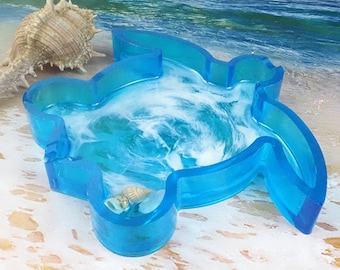 Meeresschildkröten Silikonform Für Harz – Untersetzer, 31,7x25,7 Cm