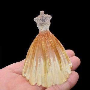 3D Princess dress mold wedding dress mold Bride dress mold Fondant Cake Decorating Wedding Baking Candle Soap Resin Epoxy mold G240