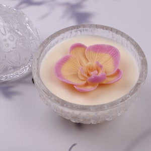 3D Orquídea Molde de silicona Flor Molde de silicona Molde floral realista Joyería UV Epoxi Resina Molde de vela Molde de yeso Molde de decoración del hogar G497