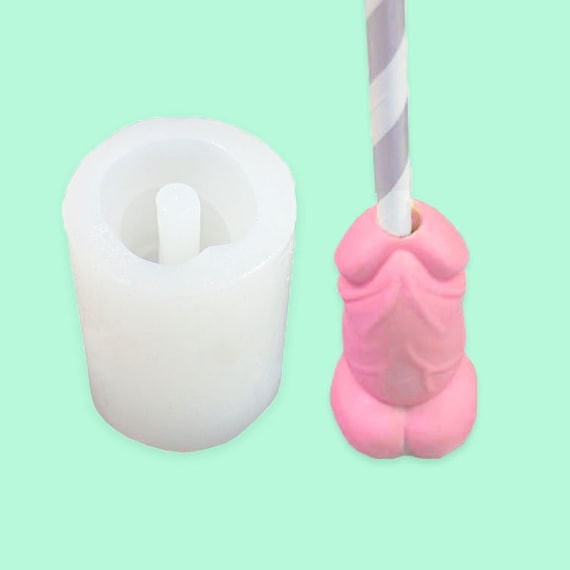 Penis Straw Topper Mold Cute Penis Sraw Cap Mold Genital Shape Mold,dick  Silicone Mold Sexy Epoxy Resin Mold Crafts Casting Supplies,g374 