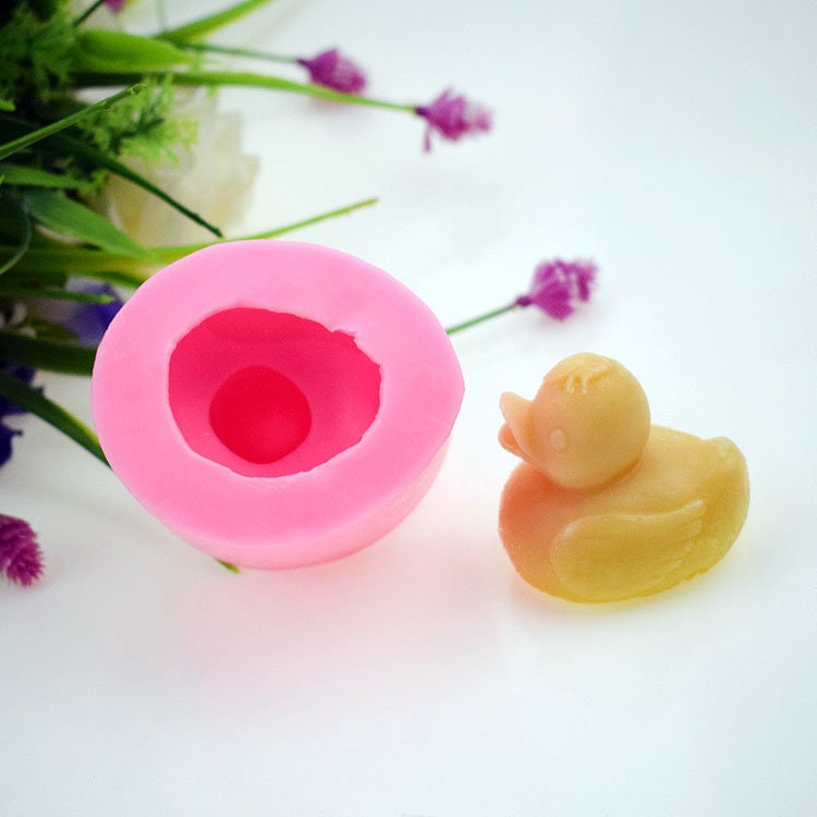 Funshowcase Swimming Duck Straw Topper Epoxy Resin Silicone Mold