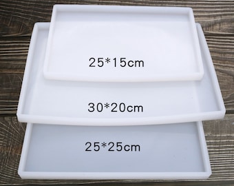 Rectangle Silicone mold Large coaster mould resin epoxy mould Geode coaster mold diy crafts Tea tray mold Handmade Desktop decoration,G131