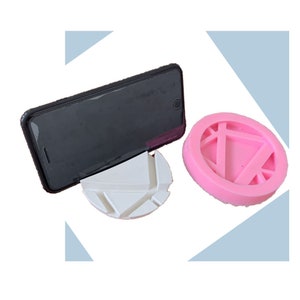 Phone Holder Silicone mold Phone stand Mold  for Car and Desk Coaster resin epoxy Holder mold diy Desk Crafts Mold Desktop decoration ,G332