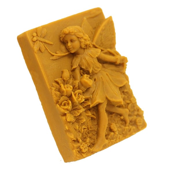 Flower fairy soap mold floral Wings Girl Candle wax silicone mold butterfly Faerie Plaster mold beautiful Blossum Scented Soap Making G459